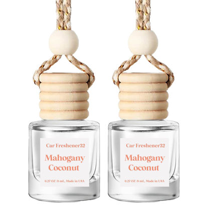 Picture of HoogaLife Car Air Freshener Diffuser - Air Freshener Diffuser Aromatic Bliss On The Go(Mahogany Coconut)