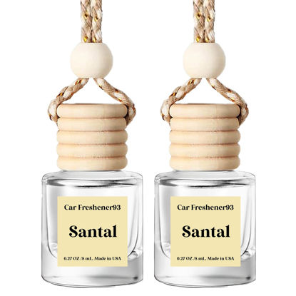 Picture of HoogaLife Car Air Freshener Diffuser - Revitalize Your Drive with Hanging Air Freshener Diffuser Aromatic Bliss On The Go(Santal)
