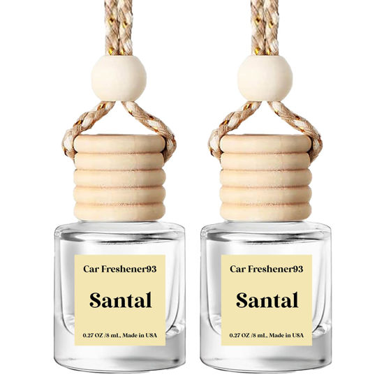 Picture of HoogaLife Car Air Freshener Diffuser - Revitalize Your Drive with Hanging Air Freshener Diffuser Aromatic Bliss On The Go(Santal)