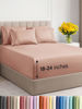 Picture of Extra Deep King Sheet Set - 6 Piece Breathable & Cooling Sheets - Hotel Luxury Bedding Set w/18-24 Inch Extra Deep Pockets - Easy & Secure Fit - Super Soft, Wrinkle Free and Comfy - Mauve, King Size