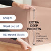 Picture of Extra Deep King Sheet Set - 6 Piece Breathable & Cooling Sheets - Hotel Luxury Bedding Set w/18-24 Inch Extra Deep Pockets - Easy & Secure Fit - Super Soft, Wrinkle Free and Comfy - Mauve, King Size