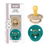 Picture of BIBS Pacifiers Colour Collection | Natural Rubber Baby Pacifier | Set of 2 BPA-Free Soothers | Made in Denmark | 6+ Months (Pack of 2) | Taupe/Scuba