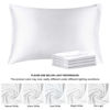 Picture of BEDELITE Satin Pillowcase for Hair and Skin, Super Soft Similar to Silk Pillow Cases 4 Pack with Envelope Closure, Cooling Pillowcases for Women Men (20"x30" Queen Size, White)