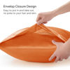 Picture of BEDELITE Satin Silk Body Pillow Pillowcase for Hair and Skin, Premium and Silky Burnt Orange Long Body Pillow Case Cover 20x54 with Envelope Closure