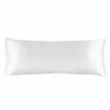 Picture of BEDELITE Satin Silk Body Pillow Pillowcase for Hair and Skin, Premium and Silky White Long Body Pillow Case Cover 20x54 with Envelope Closure