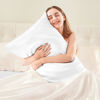 Picture of BEDELITE Satin Silk Body Pillow Pillowcase for Hair and Skin, Premium and Silky White Long Body Pillow Case Cover 20x54 with Envelope Closure