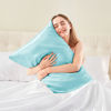 Picture of BEDELITE Satin Pillowcase for Hair and Skin, Super Soft Similar to Silk Pillow Cases 4 Pack with Envelope Closure, Cooling Pillowcases for Women Men (20"x26" Standard Size, Blue)