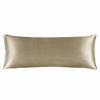 Picture of BEDELITE Satin Silk Body Pillow Pillowcase for Hair and Skin, Premium and Silky Taupe Long Body Pillow Case Cover 20x54 with Envelope Closure