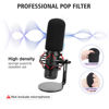 Picture of For HyperX QuadCast S White Boom Arm - White Mic Arm Compatible with Hyper x QuadCast, Microphone Boom Arm with Pop Filter, Improve Sound Quality, Mic Boom Arm for Hyperx QuadCast by SUNMON