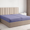Picture of Split King Size Fitted Bed Sheet - Hotel Luxury Single Fitted Sheet Only - Fits Mattress Up To 16" - Soft, Wrinkle Free, Breathable Sheet for Women, Men, Kids & Teens - Lavender Single Fitted Sheet