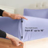 Picture of Split King Size Fitted Bed Sheet - Hotel Luxury Single Fitted Sheet Only - Fits Mattress Up To 16" - Soft, Wrinkle Free, Breathable Sheet for Women, Men, Kids & Teens - Lavender Single Fitted Sheet