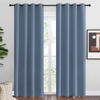 Picture of NICETOWN Stone Blue Room Darkening Curtain Panels 86" Length for Bedroom Living Room, Thermal Insulated Blackout Draperies for Home Decoration, Total Privacy (55" Width, 2 Pieces)