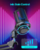 Picture of COCONISE Gaming Microphone, USB PC Mic for Podcasts Videos, Streaming, Condenser Mic with Quick Mute, Tripod Stand, Pop Filter, RGB Indicator, Shock Mount, Rotate gain button, Compatible with PS4/5/PC