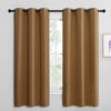 Picture of NICETOWN Sleek Blackout Curtains 68 inches Length for Small Windows, Noise Reducing and Block Draft Panels for Door Doorway Laundry Office Luxury Decor Theme (2 Panels, Gold Brown, W42 x L68 -Inch)