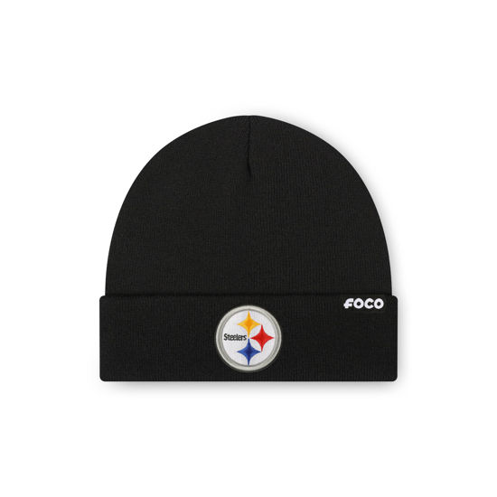 Picture of FOCO Men's Pittsburgh Steelers NFL Logo Basic Beanie Hat, Team Color