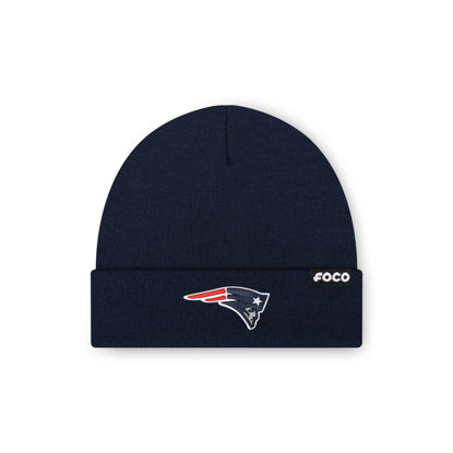 Picture of FOCO Men's New England Patriots NFL Logo Basic Beanie Hat, Team Color