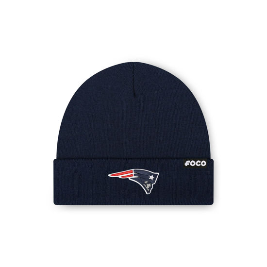 Picture of FOCO Men's New England Patriots NFL Logo Basic Beanie Hat, Team Color