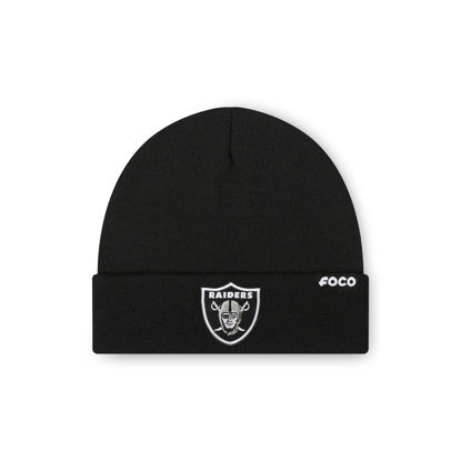 Picture of FOCO Men's Las Vegas Raiders NFL Logo Basic Beanie Hat, Team Color