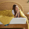 Picture of Bedsure Comforter Duvet Insert - Quilted Comforters California King Size, All Season Duvet, Down Alternative Bedding Comforter with Tabs(Mustard Yellow,California King 96"x102")
