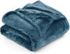 Picture of Utopia Bedding Fleece Blanket King Size Stone Blue 300GSM Luxury Fuzzy Soft Anti-Static Microfiber Bed Blanket (90x102 Inches)