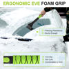 Picture of YOUGFIN 4 in 1 Ice Scraper & Snow Brush & Snow Shovel for Home Car, 43" Extendable Window Ice Removal with Squeegee for Windshield, Heavy Duty Snow Cleaner with Foam Grip & 180° Rotating Head for Auto