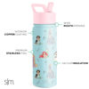Picture of Simple Modern Disney Princess Kids Water Bottle with Straw Lid | Reusable Insulated Stainless Steel Cup for Girls, School | Summit Collection | 18oz, Princesses Royal Beauty