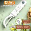 Picture of Spring Chef Premium Swivel Vegetable Peeler, Comfrotable Handle and Ultra Sharp Stainless Steel Blades - Perfect Kitchen Peeler For Veggie, Fruit, Potato, Carrot, Apple - White