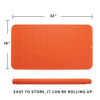 Picture of MicoYang Silicone Dish Drying Mat for Multiple Usage,Easy clean,Eco-friendly,Heat-resistant Silicone Mat for Kitchen Counter or Sink,Refrigerator or Drawer Liner Orange XXXXL 32 inches x 18 inches