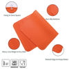 Picture of MicoYang Silicone Dish Drying Mat for Multiple Usage,Easy clean,Eco-friendly,Heat-resistant Silicone Mat for Kitchen Counter or Sink,Refrigerator or Drawer Liner Orange XXXXL 32 inches x 18 inches