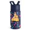 Picture of Simple Modern Disney Princess Belle Kids Water Bottle with Straw Lid | Reusable Insulated Stainless Steel Cup for Girls, School | Summit Collection | 14oz, Belle's Garden