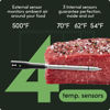 Picture of CHEF iQ Sense Smart Wireless Meat Thermometer with 2 Ultra-Thin Probes, Unlimited Range Bluetooth Meat Thermometer, Digital Food Thermometer for Remote Monitoring of BBQ Grill, Oven