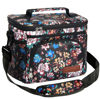 Picture of ExtraCharm Insulated Lunch Bag for Women/Men-Reusable Lunch Box for Office Picnic Hiking Beach-Leakproof Cooler Tote Bag Organizer with Adjustable Shoulder Strap for Adults-Floral Foliage