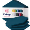 Picture of Ekkogo Acoustic Panels 12-Pack Soundproof Wall Panels 12"X10.4"X0.4" Sound Panels High Density Sound Dampening Panels - [Ocean Turquoise Hexagon]