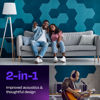 Picture of Ekkogo Acoustic Panels 12-Pack Soundproof Wall Panels 12"X10.4"X0.4" Sound Panels High Density Sound Dampening Panels - [Ocean Turquoise Hexagon]