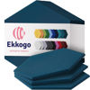 Picture of Ekkogo Acoustic Panels 12-Pack Soundproof Wall Panels 14"X12.1"X0.4" Sound Panels High Density Sound Dampening Panels - [Ocean Turquoise Hexagon]