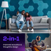 Picture of Ekkogo Acoustic Panels 12-Pack Soundproof Wall Panels 14"X12.1"X0.4" Sound Panels High Density Sound Dampening Panels - [Ocean Turquoise Hexagon]