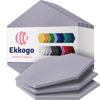 Picture of Ekkogo Acoustic Panels 12-Pack Soundproof Wall Panels 14"X12.1"X0.4" Sound Panels High Density Sound Dampening Panels - [Cloud Gray Hexagon]