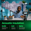 Picture of Ekkogo Acoustic Panels 12-Pack Soundproof Wall Panels 14"X12.1"X0.4" Sound Panels High Density Sound Dampening Panels - [Cloud Gray Hexagon]