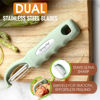 Picture of Spring Chef Premium Swivel Vegetable Peeler, Comfortable Handle and Ultra Sharp Stainless Steel Blades - Perfect Kitchen Peeler For Veggie, Fruit, Potato, Carrot, Apple - Pistachio