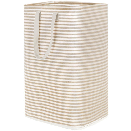 Picture of Lifewit Laundry Hamper Large Collapsible Laundry Basket, Freestanding Waterproof Clothes Hamper Storage with Easy Carry Handles for Clothes in Bedroom Bathroom College Dorm for Adults,Beige, 80L