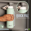 Picture of Ello Pop & Fill 40oz Stainless Steel Water Bottle with Quick Fill Technology, Double Walled and Vacuum Insulated Metal, Leak Proof Locking Lid, Sip and Chug, Reusable, BPA Free, Rosy Skyline
