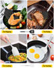 Picture of Pack of 2 Silicone Solid Turner, Non Stick Slotted Kitchen Spatulas, High Heat Resistant BPA Free Cooking Utensils, Ideal Cookware for Fish, Eggs, Pancakes(Black-White)