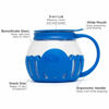 Picture of Ecolution Patented Micro-Pop Microwave Popcorn Popper with Temperature Safe Glass, 3-in-1 Lid Measures Kernels and Melts Butter, Made Without BPA, Dishwasher Safe, 1.5-Quart, Blue