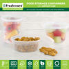 Picture of Freshware [60 Pack 8, 16, 32 oz, 20 sets each size Food Storage Containers with Lids, Plastic Deli Containers, Meal Prep Containers, Microwave and Freezer Safe, Stackable, Leakproof, BPA Free, Clear