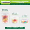 Picture of Freshware [60 Pack 8, 16, 32 oz, 20 sets each size Food Storage Containers with Lids, Plastic Deli Containers, Meal Prep Containers, Microwave and Freezer Safe, Stackable, Leakproof, BPA Free, Clear