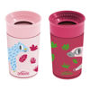 Picture of Dr. Brown's Milestones Cheers 360 Cup Spoutless Transition Cup, Travel Friendly & Leak-Free Sippy Cup, Pink Leopard - Red Lemur, 10 oz/300 mL, 2 count (1 pack)