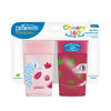 Picture of Dr. Brown's Milestones Cheers 360 Cup Spoutless Transition Cup, Travel Friendly & Leak-Free Sippy Cup, Pink Leopard - Red Lemur, 10 oz/300 mL, 2 count (1 pack)
