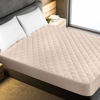 Picture of Utopia Bedding Quilted Fitted Mattress Pad (King, Beige) - Elastic Fitted Mattress Protector - Mattress Cover Stretches up to 16 Inches Deep - Machine Washable Mattress Topper