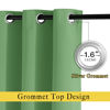 Picture of NICETOWN Forest Green Blackout Curtains 84 inches Long 2 Panels Set - Grommet Thermal Curtains Room Darkening Window Treatments Sound Proof for Bedroom/Living Room, W52 x L84