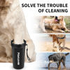 Picture of Dog Paw Cleaner, Washer, Buddy Muddy Pet Foot Cleaner for Small Medium Large Breed Dogs/Cats (with 3 absorbent towel) (Black, Large)